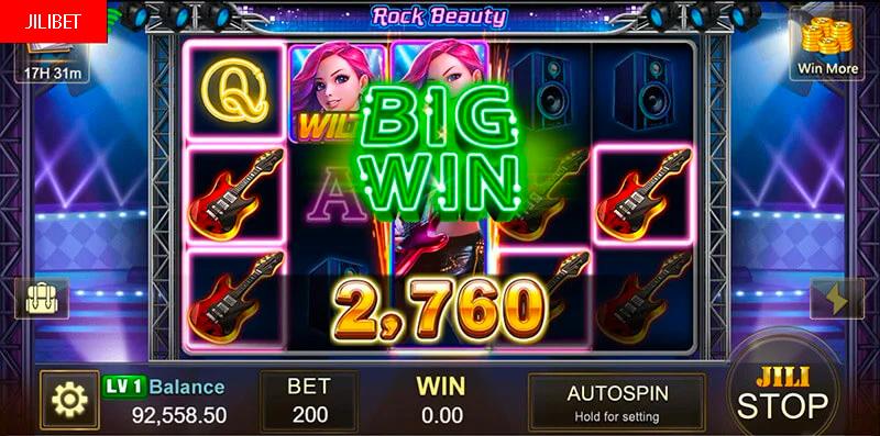 JILIBET Rocky Beauty Slot Machine Bonus Game